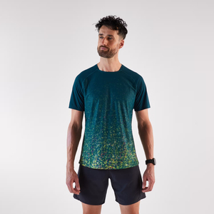 Men's Short Sleeve Sublimation Printed T-<b>Shirt</b> Regular Fit O-Neck Quick Dry Sporty Design Multi Color Pattern <b>Polyester</b> T-<b>shirts</b> - Product Image 1