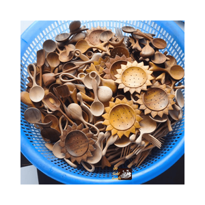 Wholesale Sustainable Natural <b>Wood</b> Cooking Spoon Set Durable Nonstick Kitchen Utensils Long Handle Soup <b>Ladle</b> - Product Image 3
