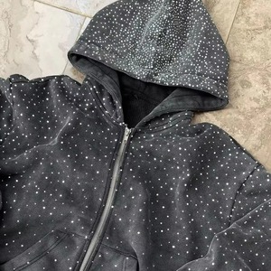 Sudadera con Capucha de Invierno 2026, Diseño Personalizado, Corte Regular, Estilo Casual, con Pedrería, para Hombre, Servicio OEM - Product Image 3