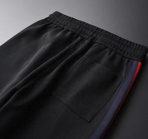 Chándal Deportivo Informal Unisex para Otoño, Color Negro, Corte Regular, Personalizable, Ligero, Transpirable, Sólido, para Maternidad y Sin Costuras - Product Image 2