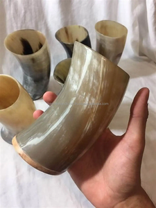 Verres à shot en corne naturelle, verres à vodka, verres à tequila, mini-verres en corne de buffle, style viking, tasses à boire en corne, prix de gros - Product Image 4
