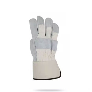 Premium Cowhide Grain Leather Anti-static Driver Gloves Adjustable Wristlet Industrial Safety Work Driving Gloves Soft - Product Image 3