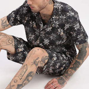 Producto en Oferta, Conjunto de Camiseta y Pantalones Cortos de Verano para Hombre, Tallas Grandes, 2026, Conjunto Deportivo de Algodón para Hombre - Product Image 5