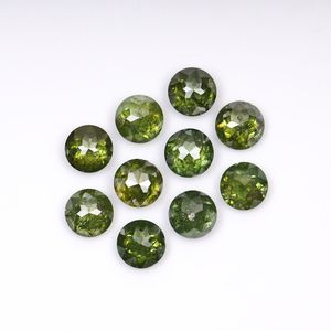 OM GEMS Diamante natural suelto de 3.3 MM, verde mejorado, talla rosa elegante, diamante Melee elegante para fabricación de joyas con certificado - Product Image 4