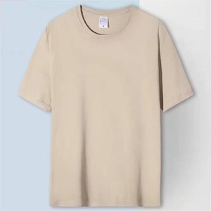 เสื้อยืดผ้าฝ้าย100% แบบสั่งทำพิมพ์โลโก้ด้านหน้าผ้าเจอร์ซีย์สไตล์ลำลองดีไซน์พื้น - Product Image 3