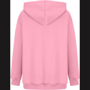 Sweat à capuche oversize personnalisé de haute qualité, en molleton 420 g/m², avec impression en relief en coton, streetwear, hip hop, pour femmes - Product Image 6