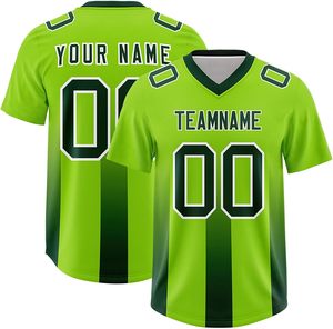 เสื้อฟุตบอลอเมริกัน OEM ขายส่ง ผ้ายืดผสมสแปนเด็กซ์ พิมพ์ลายด้วยความร้อน น้ำหนักเบา ชุดกีฬาฝึกซ้อมสำหรับผู้ชาย ผลิตจากโรงงาน - Product Image 1