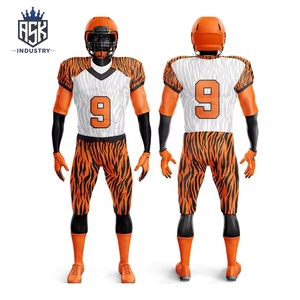 Uniformes de Fútbol Americano Personalizados de Alta Calidad con el Mejor Diseño, Protecciones para Hombros, Tela Transpirable, Impresión Digital, Unisex - Product Image 6