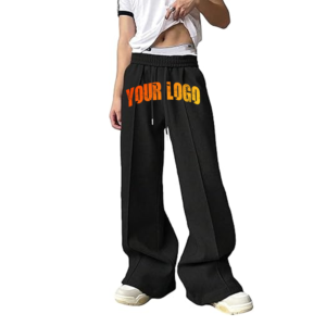 Pantalon de jogging empilé pour homme, streetwear, personnalisable, pour le sport et la gym - Product Image 1