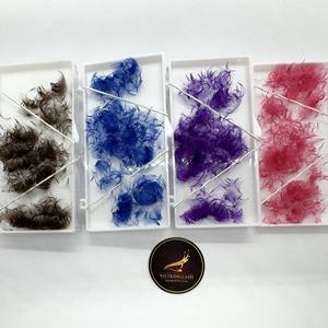 Extensions de cils pré-fabriquées Color Lash faites à la main 3D-20D Marron Courbure C/CC/D/DD/L/M Longueurs mixtes Douces et confortables - Product Image 6