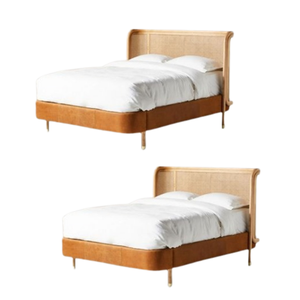 Queen Size Wooden <b>Bed</b> Set Highest Quality Wooden <b>Bed</b> For Bedroom and Hotel Furniture Wholesale Price - Product Image 3