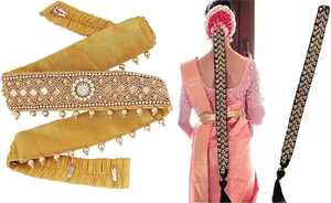 Ceinture traditionnelle élégante avec broderies colorées pour les accessoires de mode Saree et Lehenga - Product Image 6