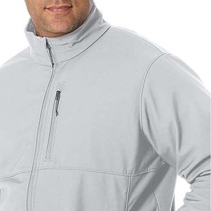 Veste softshell légère pour homme, style streetwear, personnalisable, en toile écologique, coupe-vent et revêtement contrasté - Product Image 3