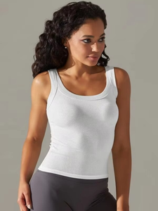 Custom Colors Women Gym Tank <b>Top</b> Seamless Sleeveless Fitness Workout Yoga <b>Top</b> Stretch Activewear Custom Logo Wholesale Supplier - Product Image 5