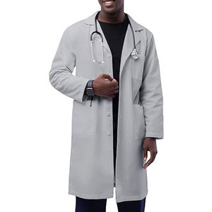 Blouse de laboratoire médicale sûre pour hommes, grande taille, légère, uniforme d'hôpital avec fonction de détection d'aiguilles, options de logo personnalisé - Product Image 1
