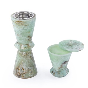 Brûleur à Bakhoor en Résine Artisanale de Luxe – Porte-Encens Arabe Premium Mubkhar pour Copeaux d'Oud, Parfum Bakhoor, Décoration de Majlis - Product Image 3