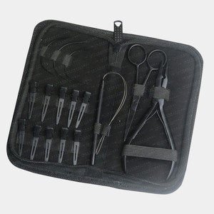 Professional Stainless Steel Hair Extension Tools Kit Salon Use Lightweight Pliers Pulling <b>Needle</b> Loop Tool <b>Beads</b> Micro - Product Image 4