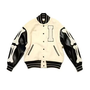 Veste de sport premium style Letterman en laine à manches longues, streetwear, prix d'usine, veste varsity pas chère pour hommes - Product Image 1