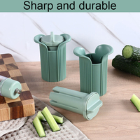 Handmatige draagbare komkommer- en fruitsnijder, compact keukenaccessoire, scherp mes, veilig, makkelijk schoon te maken, lichtgewicht