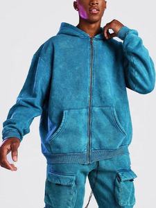 Conjunto de Sudadera con Capucha y Pantalones Deportivos para Hombre, Lavado Ácido, Calidad Premium, Personalizado con Logotipo, Tallas Grandes, para Actividades al Aire Libre - Product Image 3