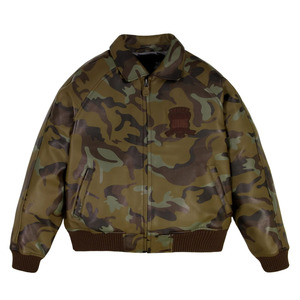 Meilleur prix - Veste en cuir Avirex pour homme - Veste d'hiver haut de gamme - Cuir véritable - Coupe-vent - Imperméable - Teinture unie - Toutes les tailles disponibles - Product Image 1