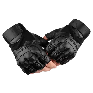 Gants de moto en cuir véritable pour hommes, en cuir de cerf, pour le cyclisme, gants chauds et épais pour l'hiver, pour moto - Product Image 3