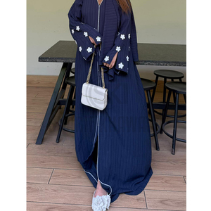 Abaya pour femmes de haute qualité, design élégant, longue et décontractée, grande taille, manches longues, vente en gros, OEM, ODM, personnalisable - Product Image 4