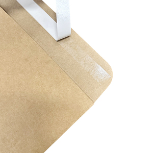 Túi giấy Kraft tái tạo có thể phân hủy sinh thái có ý thức <span class=keywords><strong>v</strong></span>ới con dấu dính cấp công nghiệp <span class=keywords><strong>V</strong></span> hình dạng dưới Phong Bì Túi giấy Kraft - Product Image 5