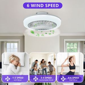 Ventilatore da Soffitto Moderno a Basso Profilo da 18 Pollici con LED RGB, Controllo Remoto e App Smart, Luce Dimmerabile - Product Image 4