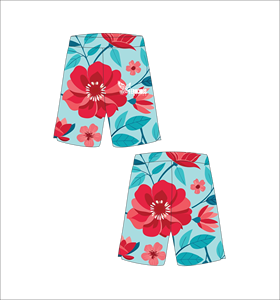 Pantalones cortos de baloncesto personalizados en rojo y azul, ropa deportiva de malla atlética. - Product Image 1