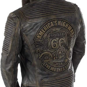Chaqueta de Cuero para Hombre de Diseño Personalizado a la Moda, Hecha en Pakistán, Producto de Primera Calidad, Chaqueta de Cuero para Hombres y Motociclistas - Product Image 3