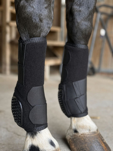 Professional <b>Equestrian</b> Denim Horse Leg Protection Boots Shock Absorbing Breathable Durable Riding Tendon Support - Product Image 2