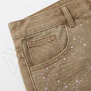 Custom Premium Quality <b>Denim</b> Short For Men Custom <b>Denim</b> Shorts With High Quality Breathable <b>Material</b> Comfortable Regular Fit - Product Image 5