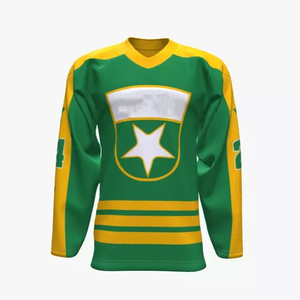 Maillot de hockey sur glace vierge personnalisable, imprimé par sublimation, respirant, 100 % polyester, vente en gros, pour équipes de hockey - Product Image 3