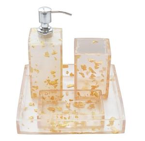 Nouveauté : Ensemble de salle de bain en résine époxy, 4 pièces, 100 % artisanal, léger, durable, au meilleur prix - Product Image 6