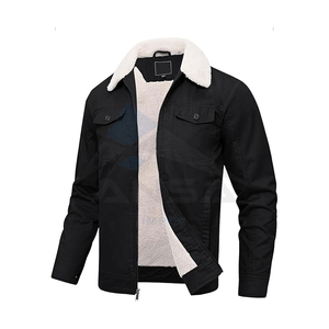 New Custom <b>Denim</b> Stand Collar Men's Cargo <b>Jacket</b> High Street Style Eco-Friendly Waterproof Quick Dry Custom Colors & Sizes - Product Image 1