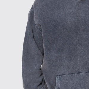 Sweat à capuche surdimensionné brodé pour homme en promotion – Logo personnalisé, style streetwear, 100 % coton, séchage rapide, élégant - Product Image 5