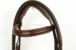 Brida de cuero con forma de comodidad Premium para montar a caballo Logotipo personalizado Halter occidental y Headstall con logotipo Rein Podded - Product Image 3