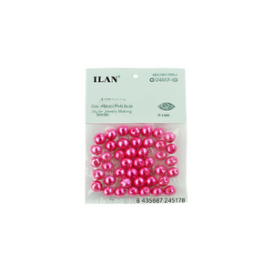 Perle di Vetro Rosa Ilan Abalorio 6mm 20g per Creazione di Gioielli - Product Image 2