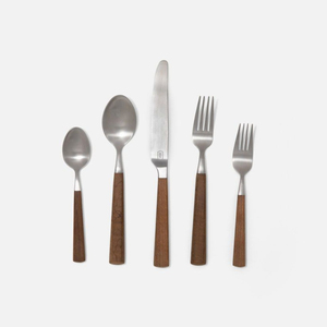 Standard Design Stainless Steel Cutlery Set With Wood Handle Modern Style Dining <b>Flatware</b> Set For Home & Restaurant Use - Product Image 2
