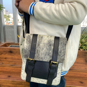 Sac à main Offre Spéciale sac à bandoulière fronde sacs en fourrure de vachette véritable sac à bandoulière à sangle réglable pour femmes multi-usages - Product Image 2