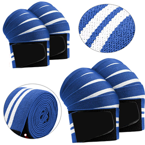 Nouveau design 2026 – Bande de genou de musculation personnalisée pour l'entraînement en salle, service OEM/ODM, respirante, FAWKES Sports FK-KS-015 Unisexe - Product Image 6
