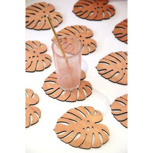 Wooden Coaster for <b>Beverage</b> <b>Serving</b> Elegant Home Dining <b>Set</b> - Product Image 3