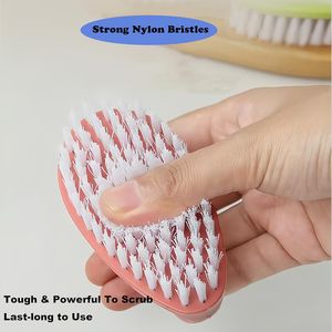 Set di 2 Spazzole Robuste con Setole Rigide in Nylon per Pulizia Bagno e Doccia - Product Image 3