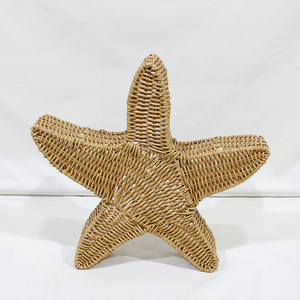 Bandeja de Servir de Ratán Sintético Hecha a Mano con Diseño de Estrella de Mar, Color Sólido, Sin Acabado, para Uso Residencial - Product Image 6