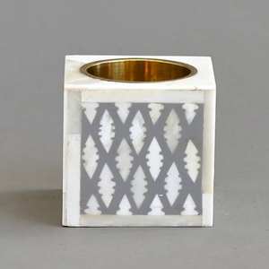 Brûleur d'encens en marbre et porte-bakhoor avec incrustation décorative en os pour l'arôme de l'oud, l'aromathérapie, la méditation, les rituels de prière - Product Image 5