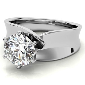 Anillo de Moissanita Tallada en Plata de Ley 925 con Baño de Oro de 18K, Engaste de Garras, Joyería de Lujo para Compromiso, Boda, Promesa y Aniversario - Product Image 1