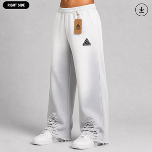 OEM Heavyweight Canvas 420GSM Custom Washed Men's Casual Jogger Pants 100% Cotton Eco-Friendly Breathable Quick Dry - Product Image 2