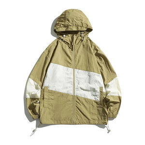 Ensemble de survêtement coupe-vent en nylon décontracté pour hommes et femmes, avec logo, fermeture éclair, léger, pour l'hiver - Product Image 3