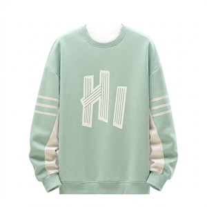 Custom 2026 Fall Women's Solid Color Sporty Sweatshirt Casual Loose Crew Neck Long Sleeve Pullover Ribbed Cuffs Hem Tops - Product Image 6
